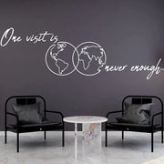 Small Size Wall Sticker North and South Earth Travel Agency