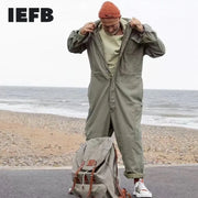 IEFB men's wear multi-pockets workwear jumpsuit