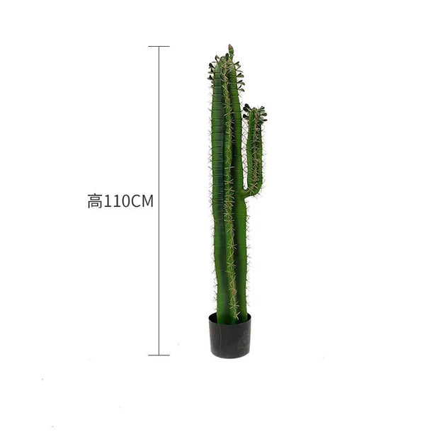 110/140CM Artificial Tropical Cactus Fake Desert Green Plants Home Decor