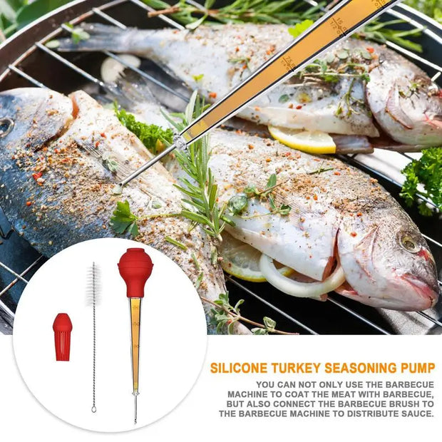 Turkey Baster Syringe  Pump With Detachable Food Grade Sauce