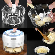 Electric Mini Garlic Masher Blender USB Food Vegetable Processor