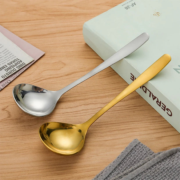 1pc Stainless Steel Ladle Household Tableware Spoon