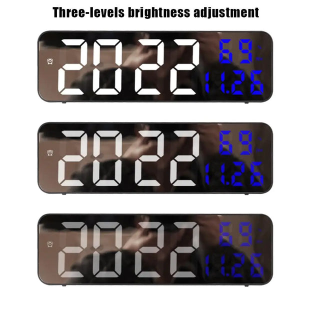 Led Digital Wall Clock Large Screen Wall-Mounted