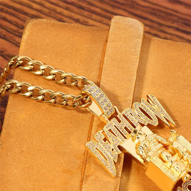 Hip Hop DEATH ROW RECORDS Necklace R