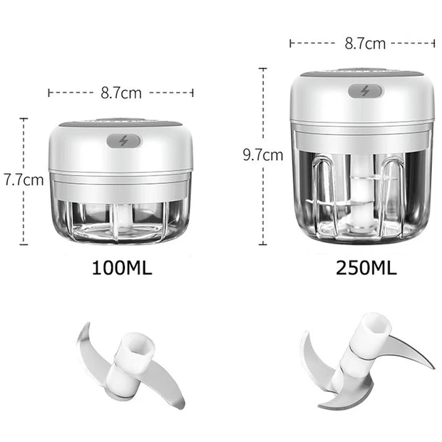 Electric Mini Garlic Masher Blender USB Food Vegetable Processor