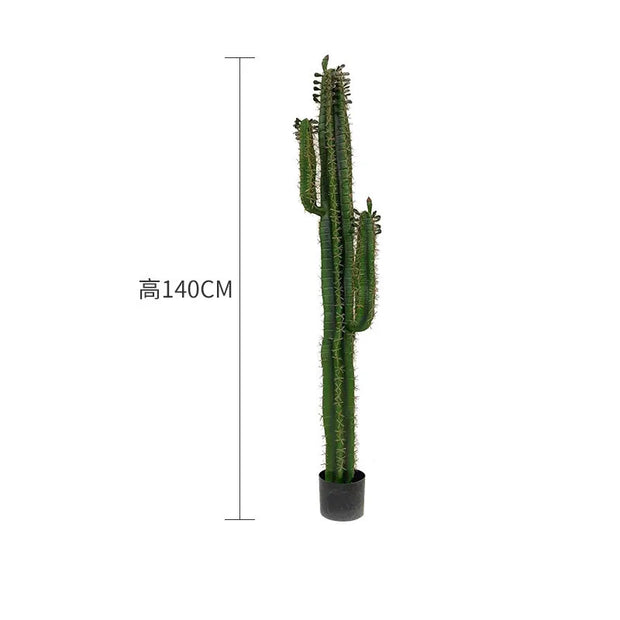 110/140CM Artificial Tropical Cactus Fake Desert Green Plants Home Decor